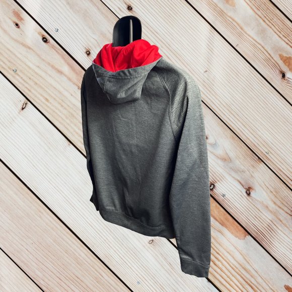 Colosseum Unisex Wisconsin Badgers Gray/Red Hoodie Sweatshirt Adult Small-VG - Picture 4 of 10